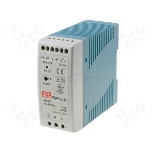 Изображение Блок питания на DIN рейку MDR-40-5